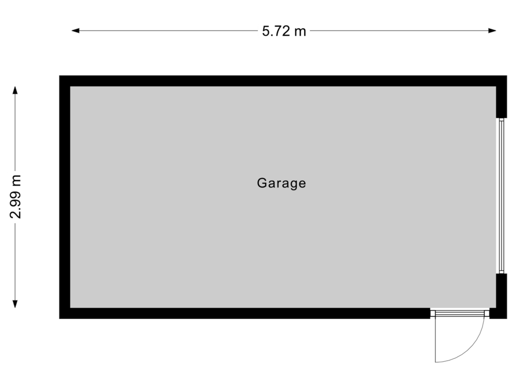 View floorplan of Garage of De Gloode 14