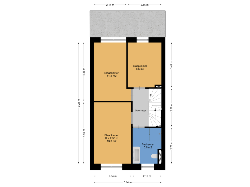 Bekijk plattegrond van 1e Verdieping van Klimme 9