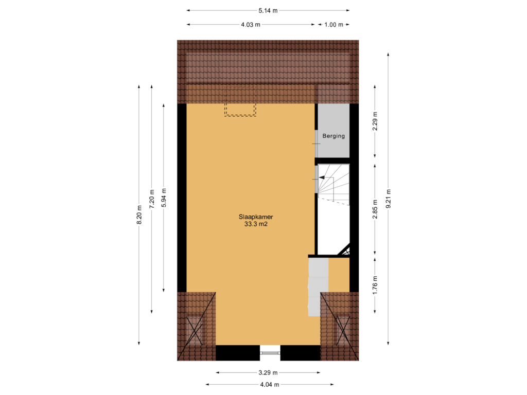 Bekijk plattegrond van 2e Verdieping van Klimme 9