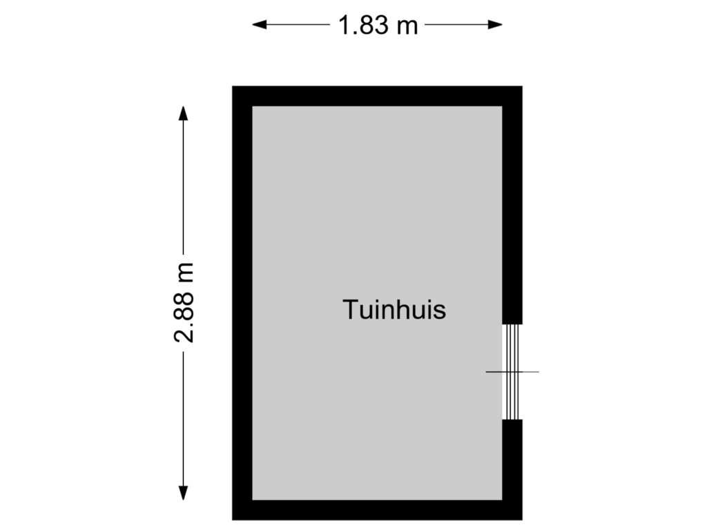 Bekijk plattegrond van Tuinhuis van Klimme 9