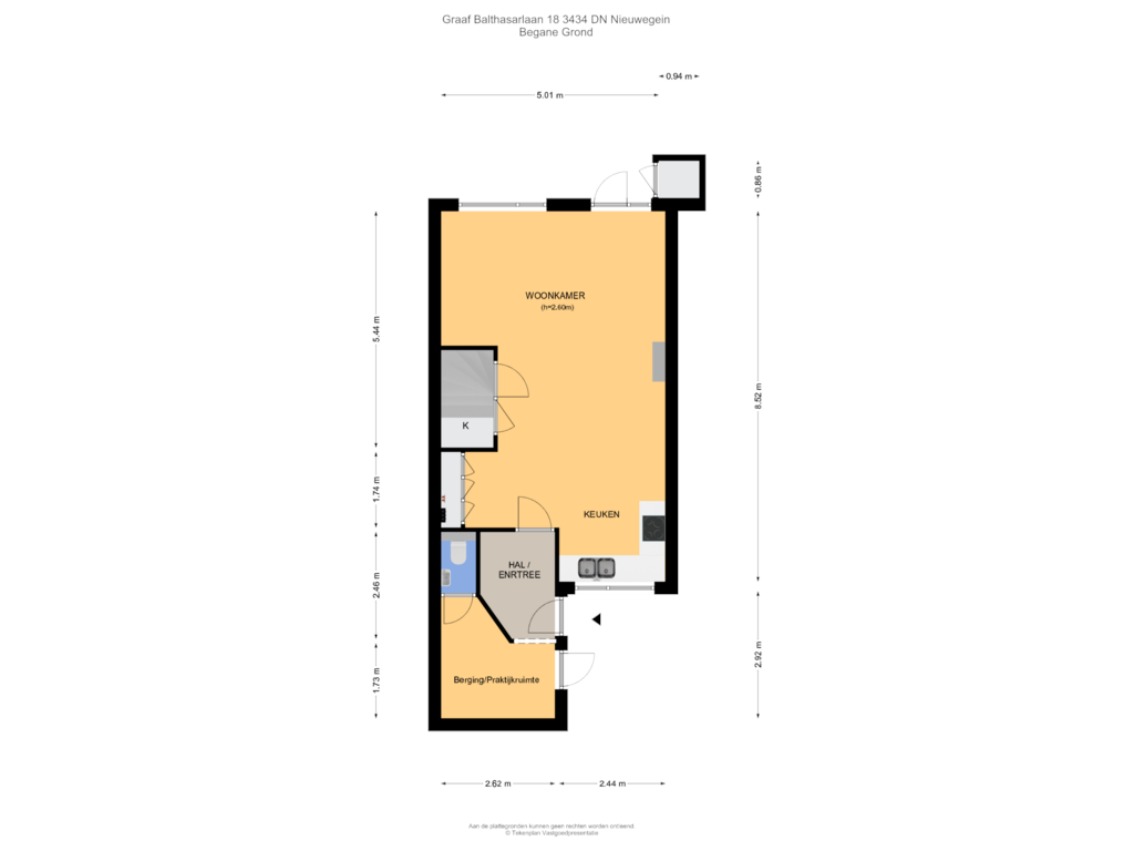 Bekijk plattegrond van Begane Grond van Graaf Balthasarlaan 18