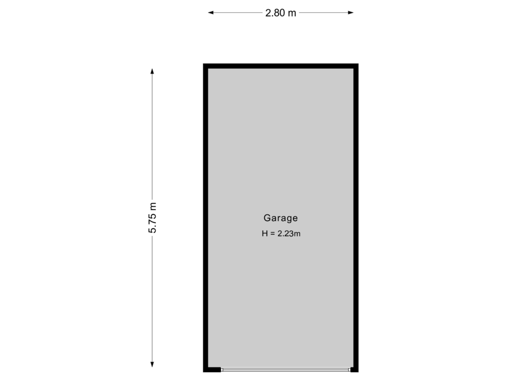 Bekijk plattegrond van Garage van Stoeplaan 11-F25