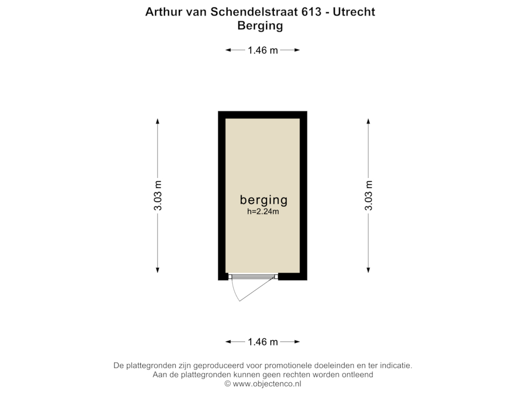 Bekijk plattegrond van BERGING van Arthur van Schendelstraat 613