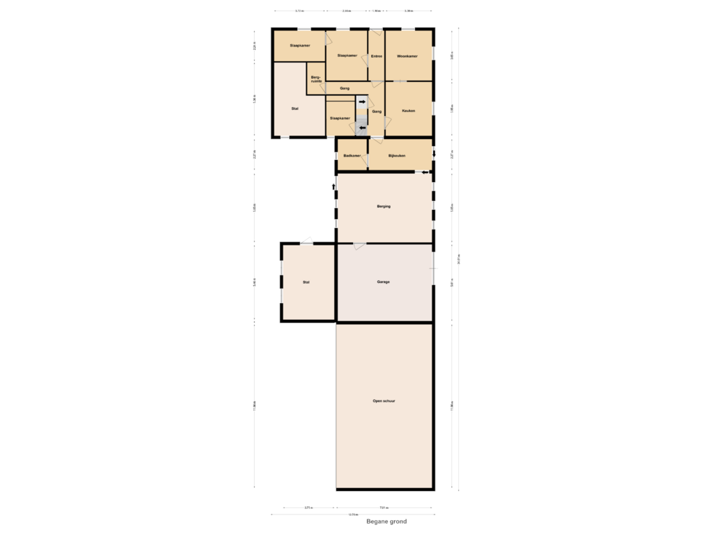 Bekijk plattegrond van Begane Grond van Witveldweg 84