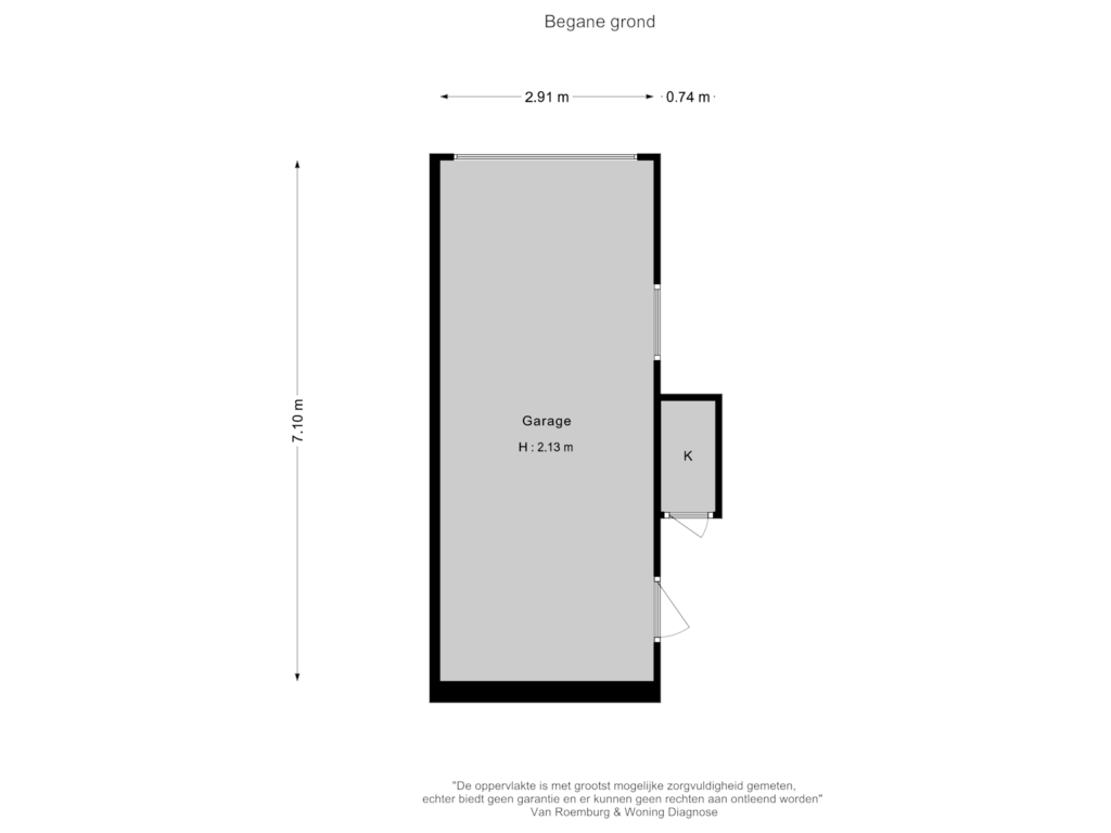 Bekijk plattegrond van Begane grond garage van De Steenkamp 132