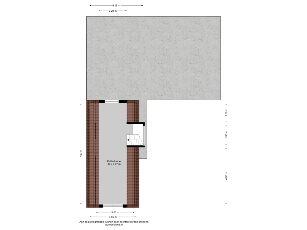 View floorplan of 1e Verdieping of Wolvegasterweg 18