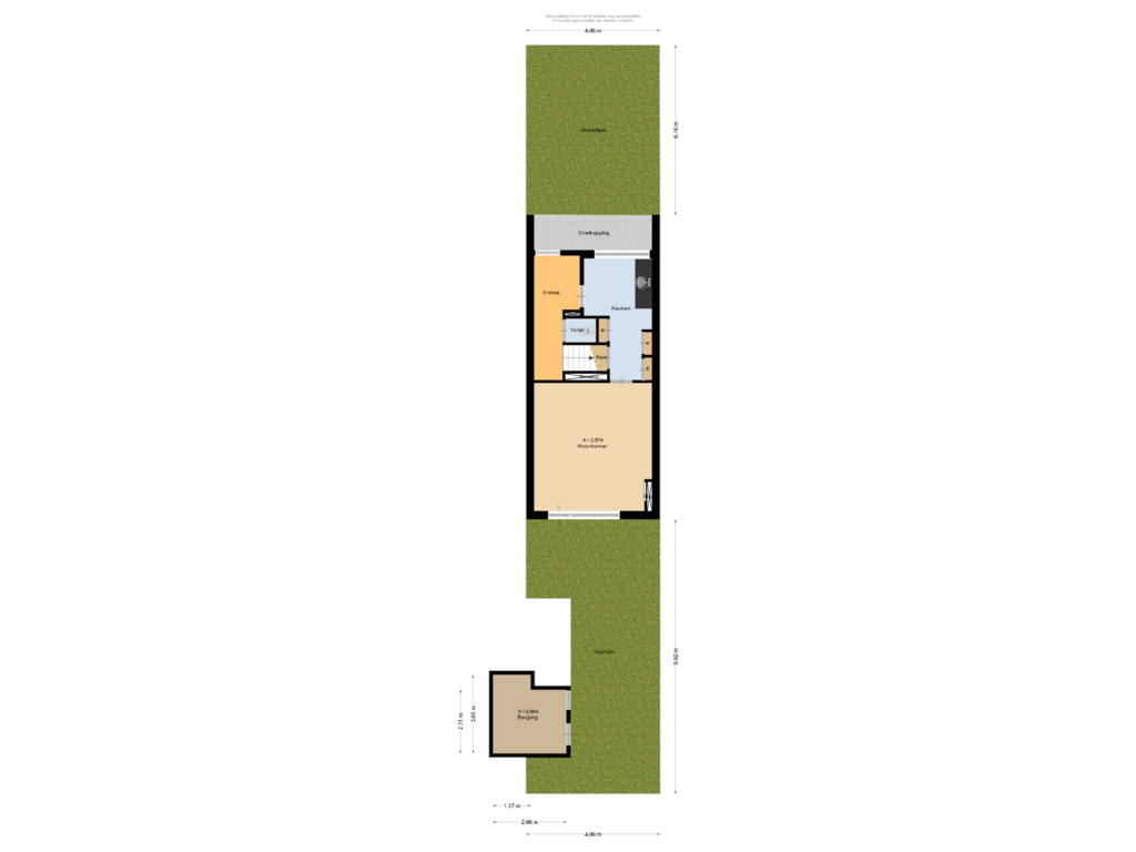 Bekijk plattegrond van Situatie van Vermeerstraat 7