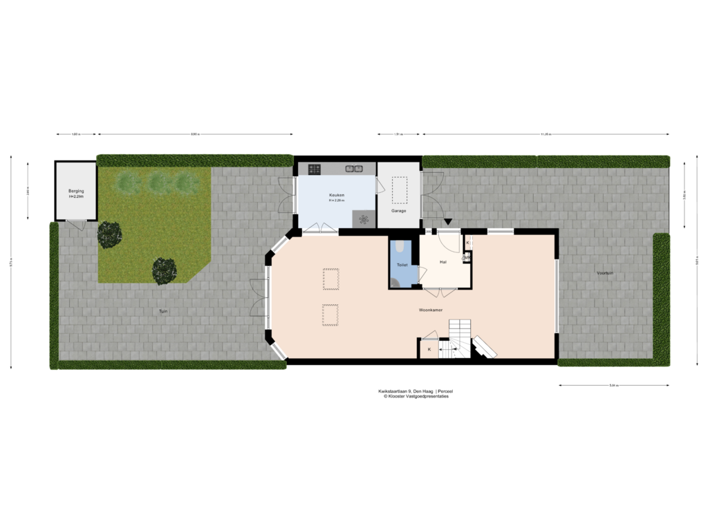 View floorplan of Perceel of Kwikstaartlaan 9