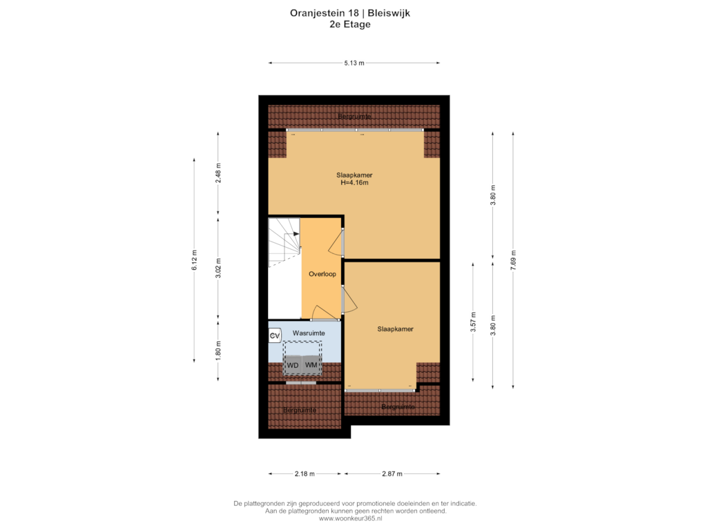 Bekijk plattegrond van 2e Etage van Oranjestein 18