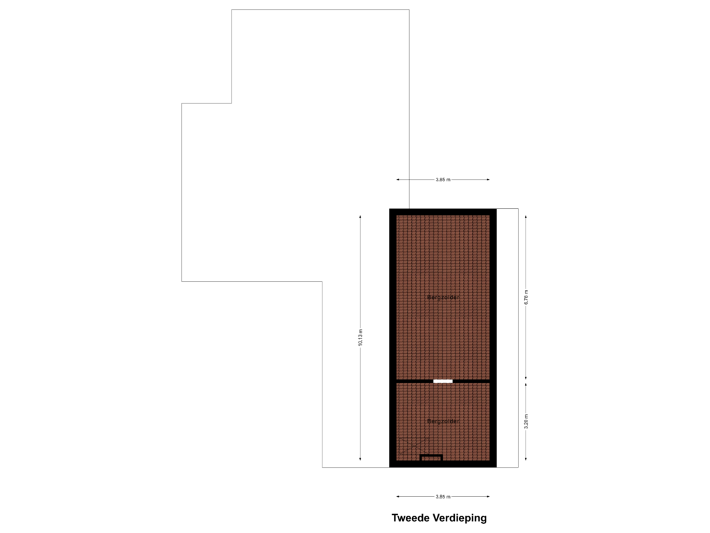 Bekijk plattegrond van Tweede Verdieping van Meers 3