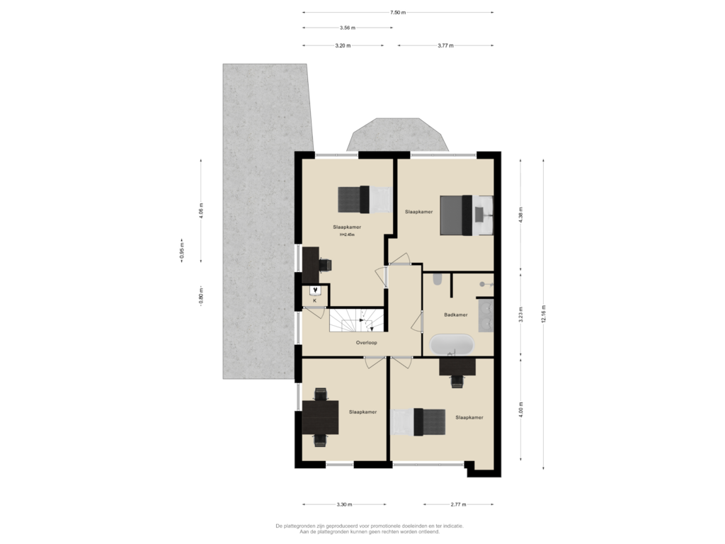 Bekijk plattegrond van 1e verdieping van Smaragd 29