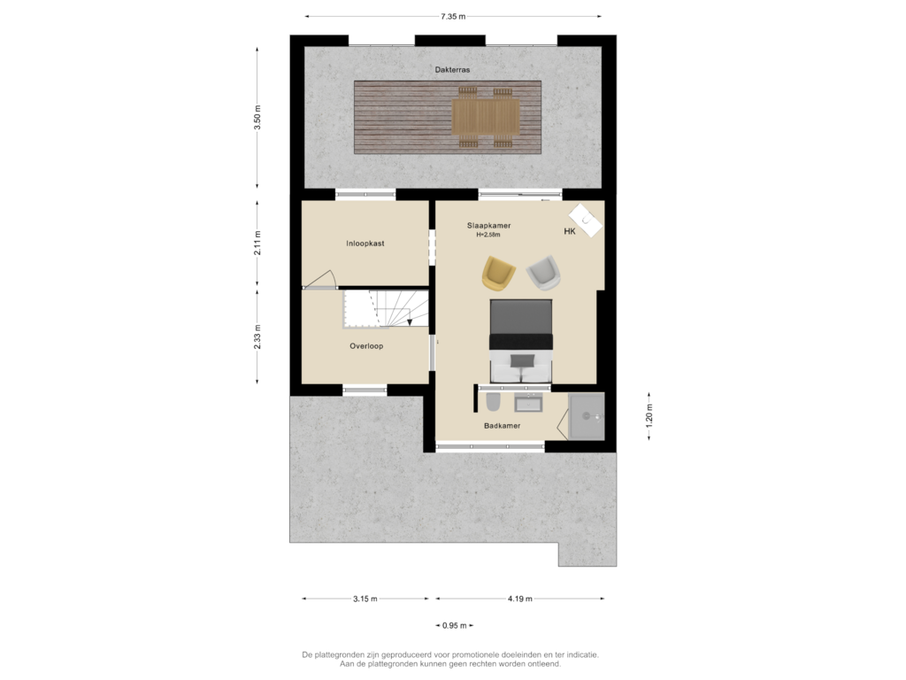 Bekijk plattegrond van 2e verdieping van Smaragd 29