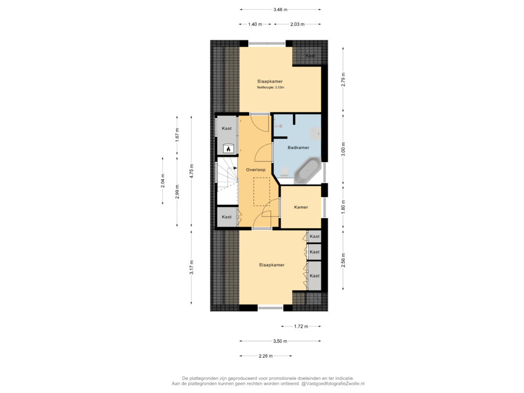 Bekijk plattegrond van 1e verdieping van Buitenkwartier 49