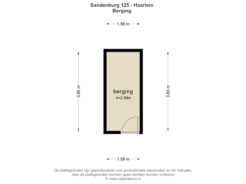 View floorplan of BERGING of Sandenburg 125