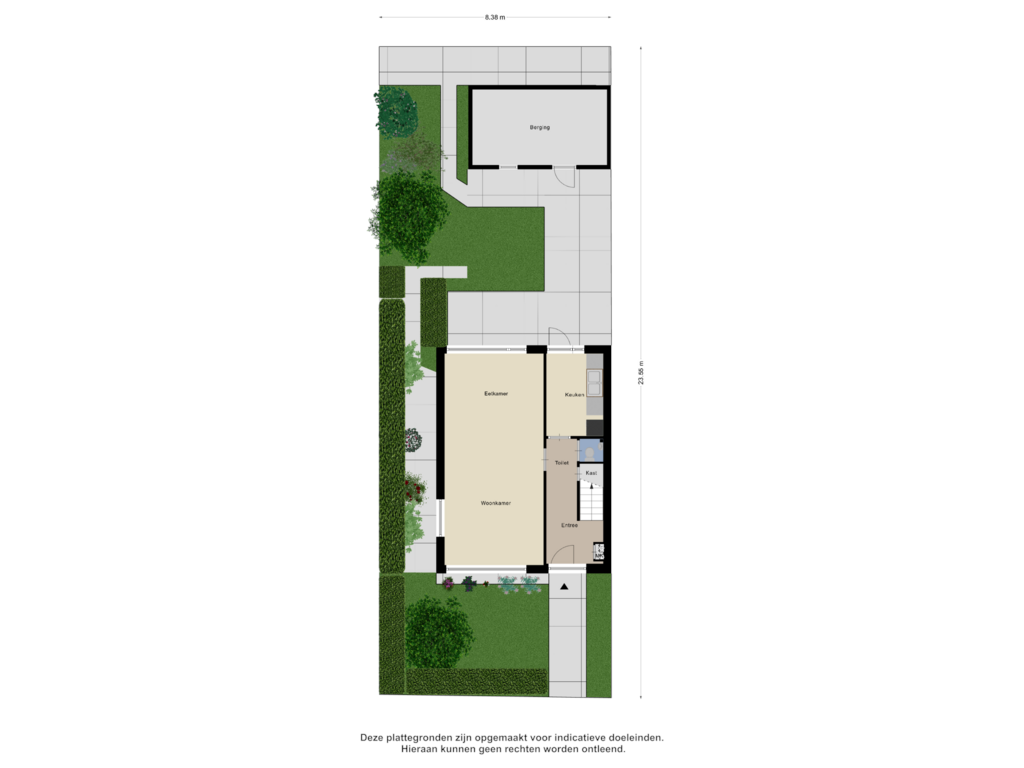 View floorplan of Begane Grond Tuin of Katwijkerweg 74