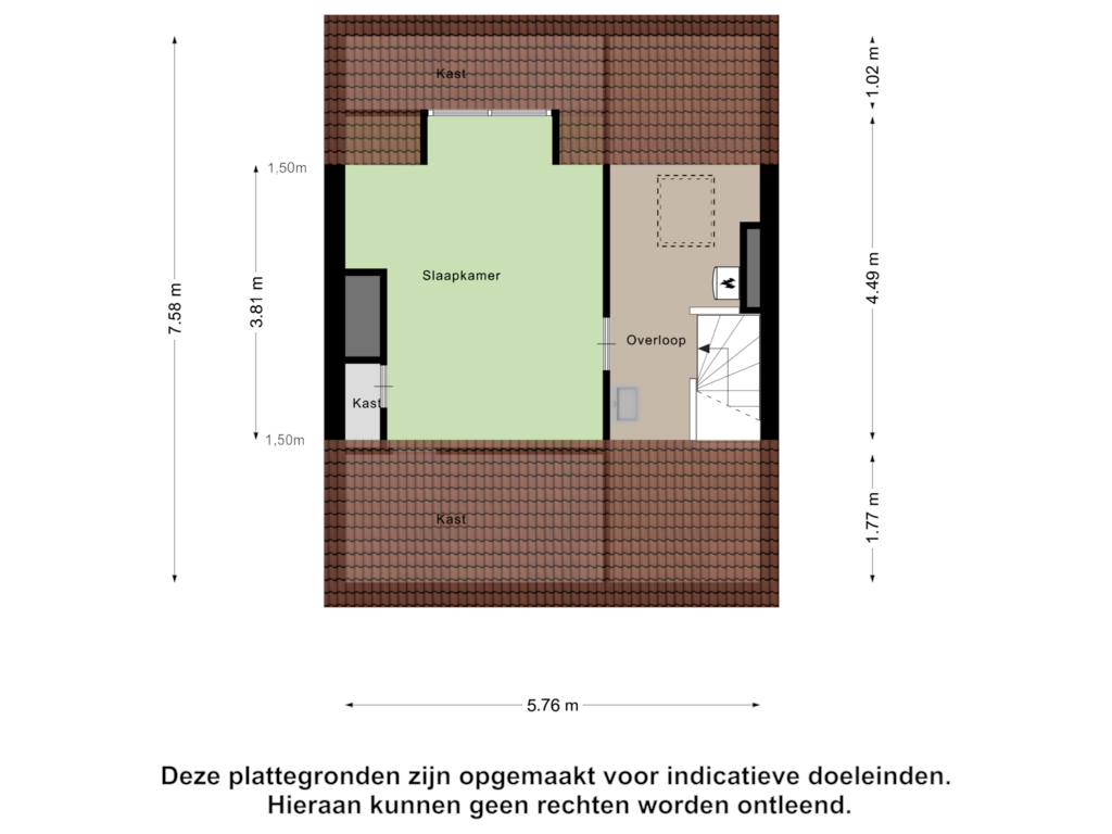 View floorplan of Tweede Verdieping of Katwijkerweg 74