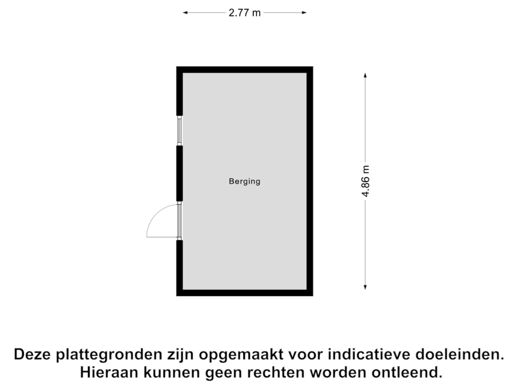 View floorplan of Berging of Katwijkerweg 74