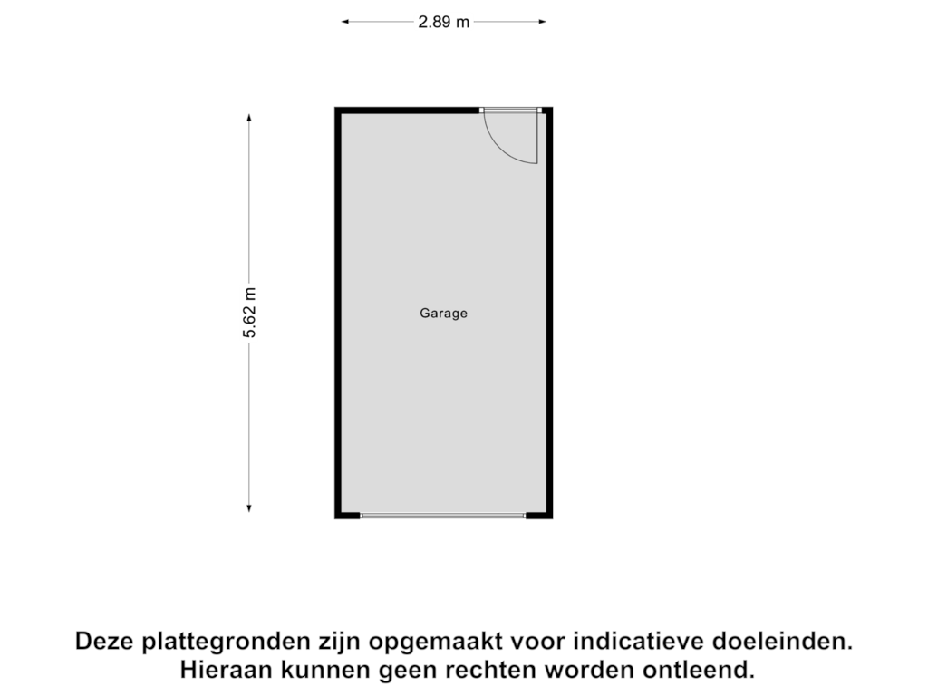 View floorplan of Garage of Katwijkerweg 74