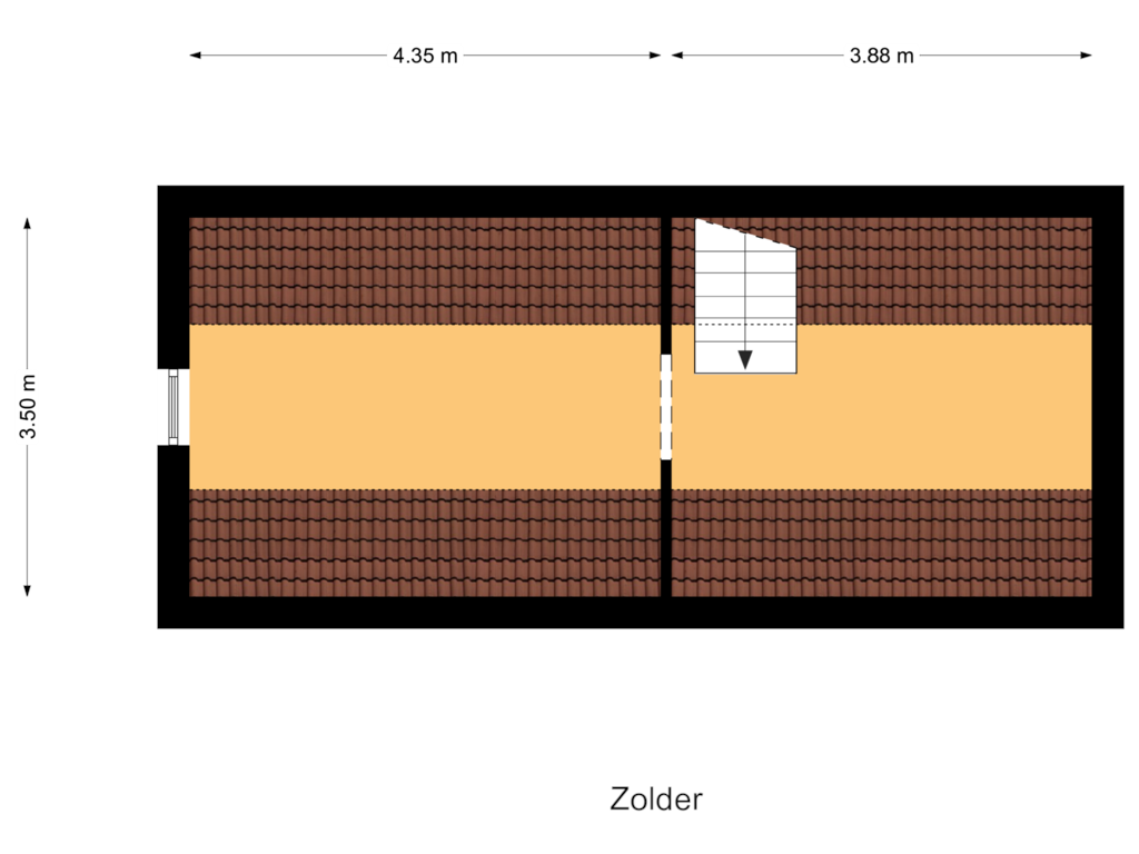 Bekijk plattegrond van Zolder van Poppelenburgerstraat 20