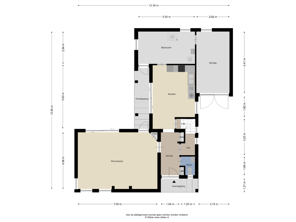 Bekijk plattegrond van Begane Grond van Heer en Beekstraat 23