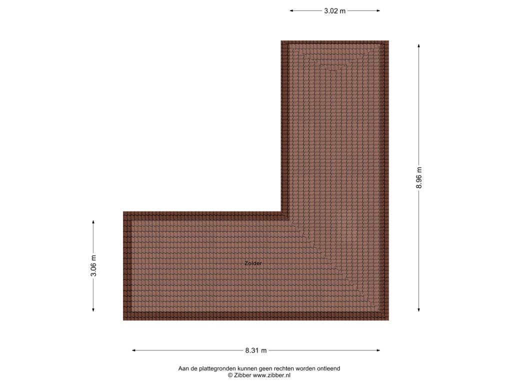 Bekijk plattegrond van Zolder van Heer en Beekstraat 23