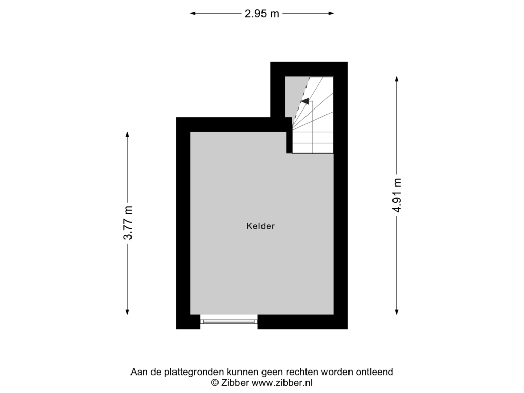 Bekijk plattegrond van Kelder van Heer en Beekstraat 23