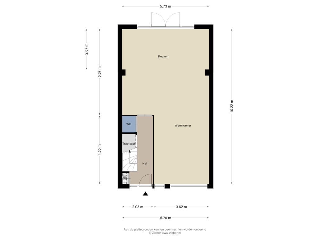 Bekijk plattegrond van Begane Grond van Dr. J. W. Paltelaan 64