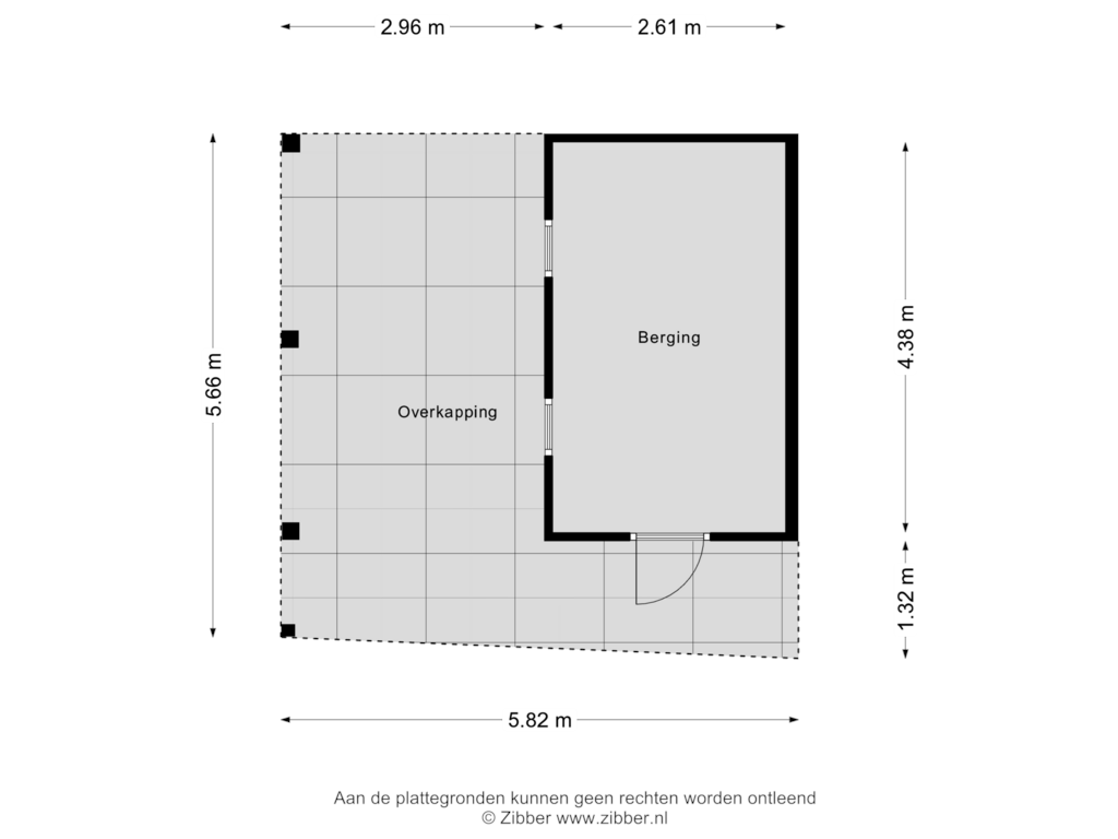 Bekijk plattegrond van Berging van Dr. J. W. Paltelaan 64