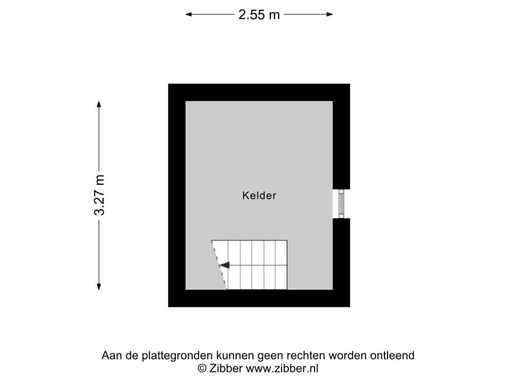 View floorplan of Kelder of Dennendijk 35