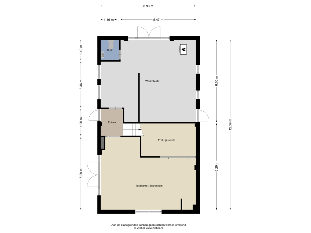 View floorplan of Bijgebouw of Dennendijk 35