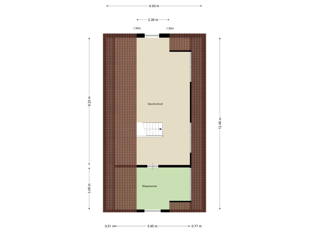 Bekijk plattegrond van Zolder van Dennendijk 35