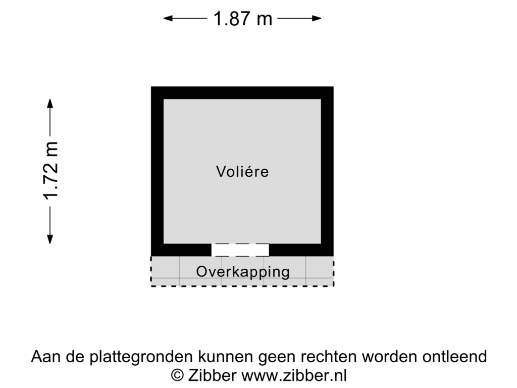 View floorplan of Voliére of Dennendijk 35