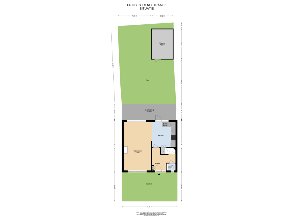 Bekijk plattegrond van Situatie van Prinses Irenestraat 5