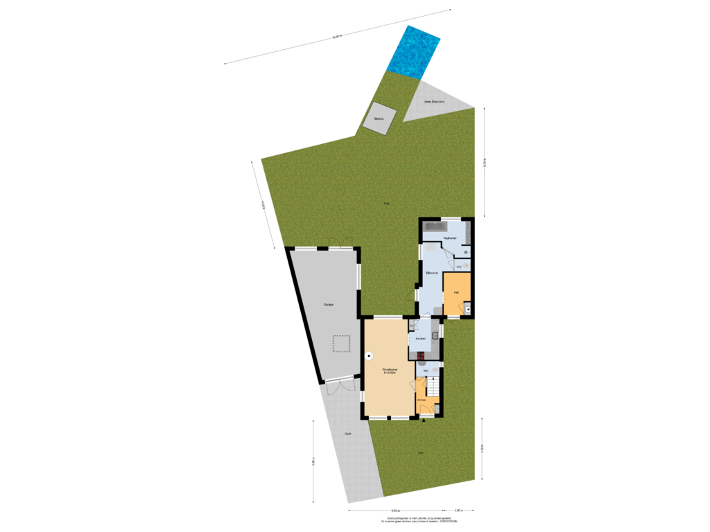 Bekijk plattegrond van Situatie van Dorpsstraat 210