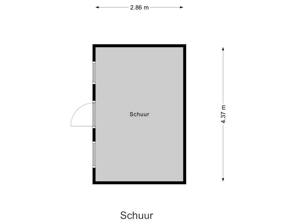 View floorplan of Schuur of Aureliushof 12