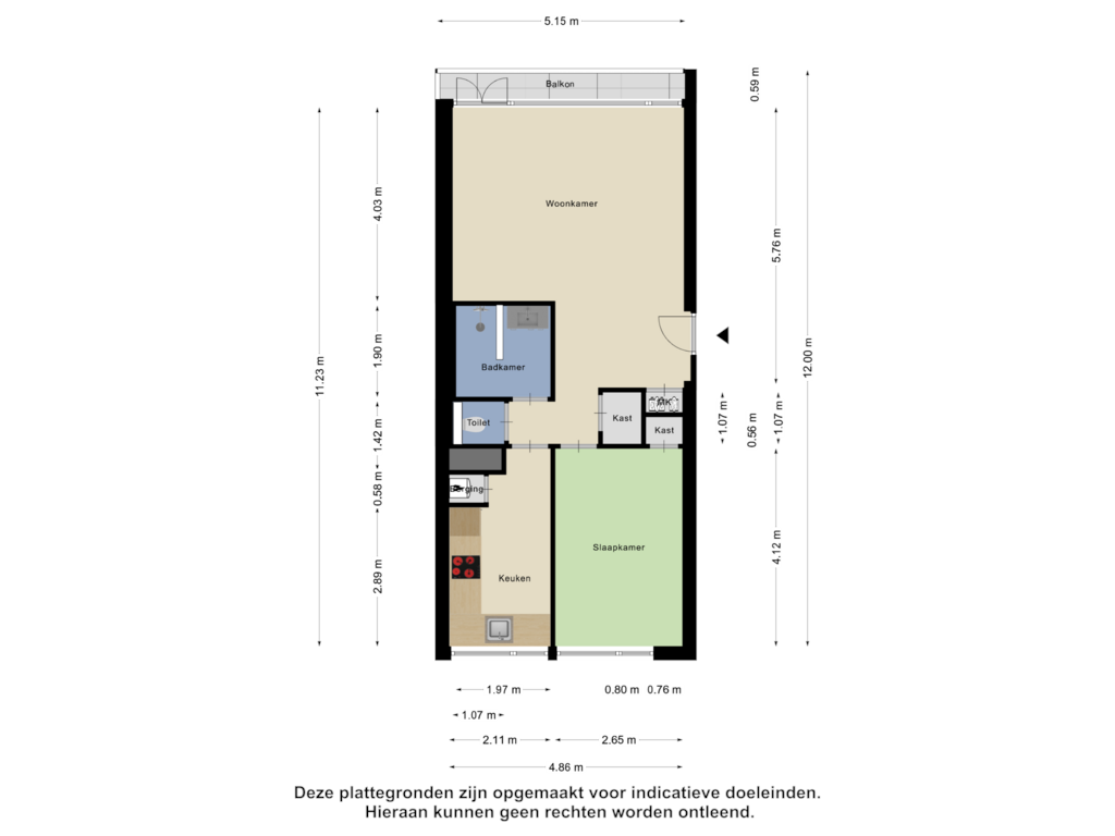 Bekijk plattegrond van Appartement van Heiloostraat 507