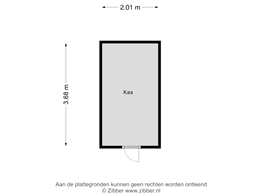 Bekijk plattegrond van Kas van Roemer Visscherstraat 7