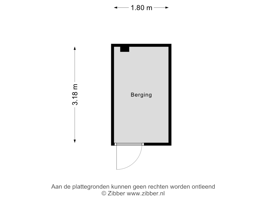 View floorplan of Berging of Plankier 10