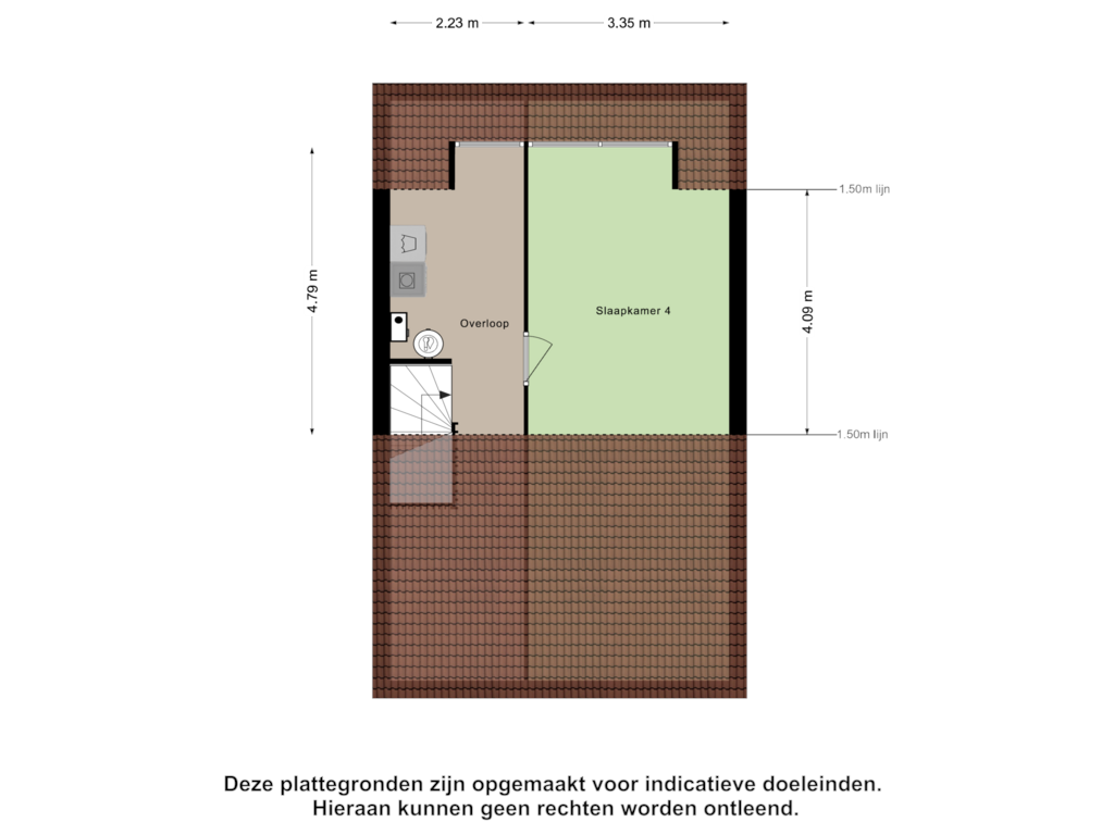 Bekijk plattegrond van Tweede Verdieping van Vossenlaar 58