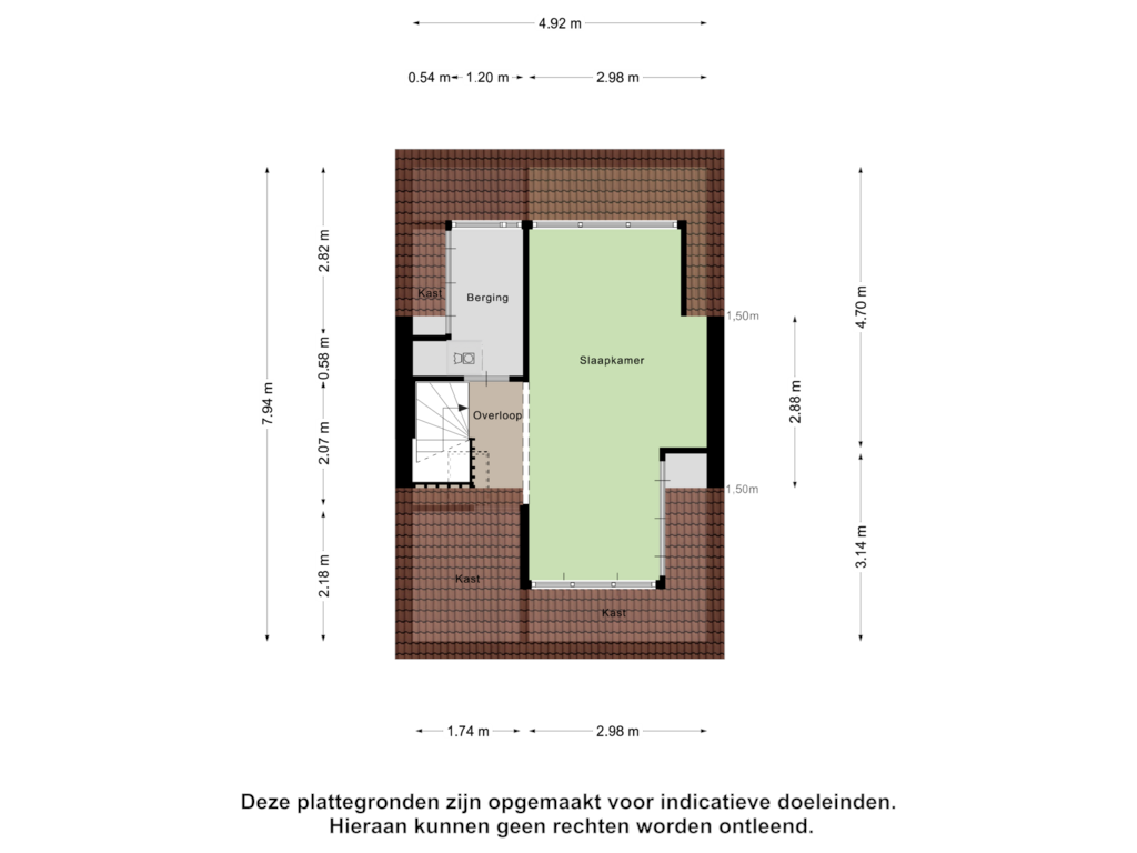 Bekijk plattegrond van Tweede Verdieping van Reijer Anslostraat 16