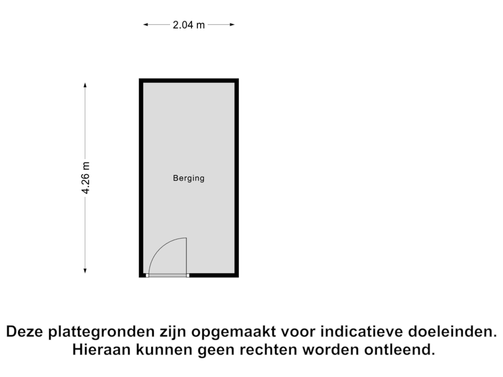 View floorplan of Berging of Wervelstraat 36