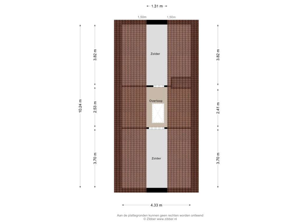 Bekijk plattegrond van Zolder van Van Raethof 1