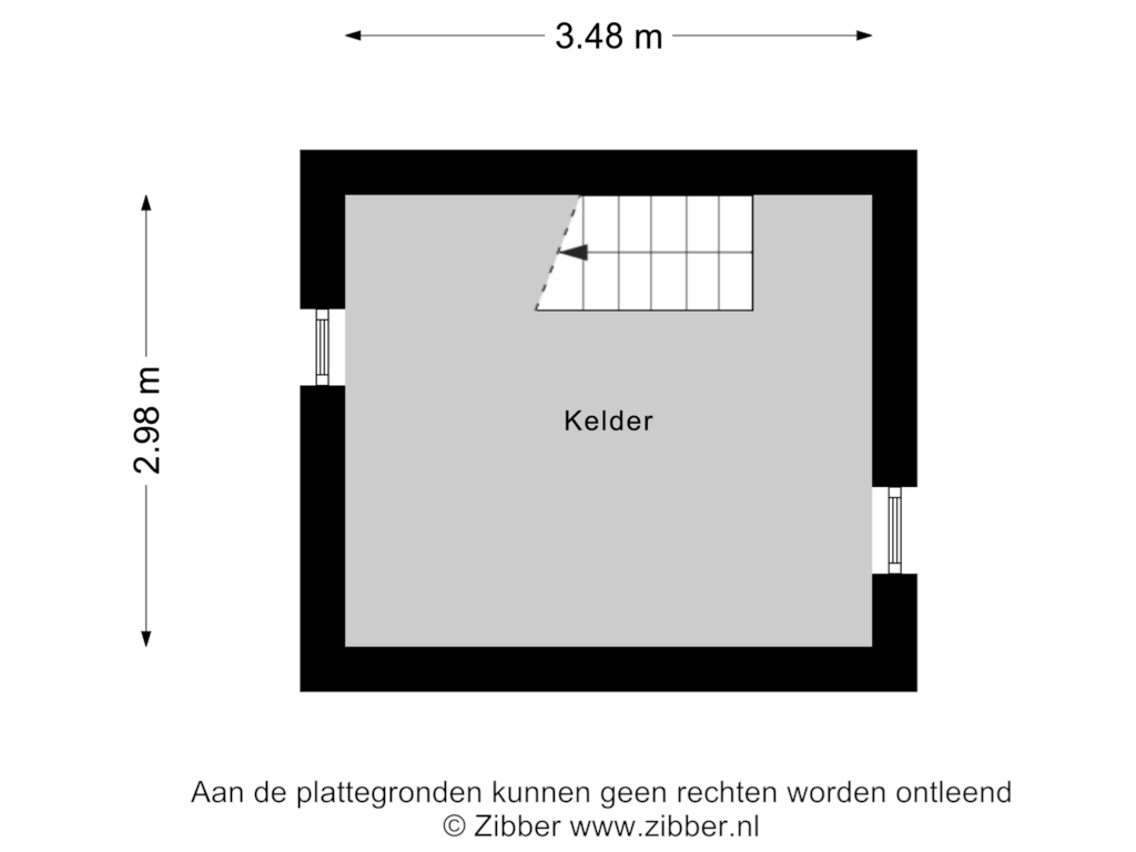 Bekijk plattegrond van Kelder van Van Raethof 1