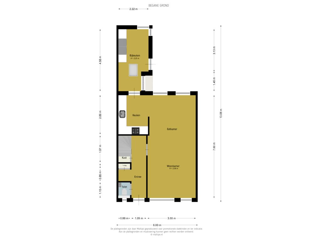 Bekijk plattegrond van Begane grond van Peppelbos 13