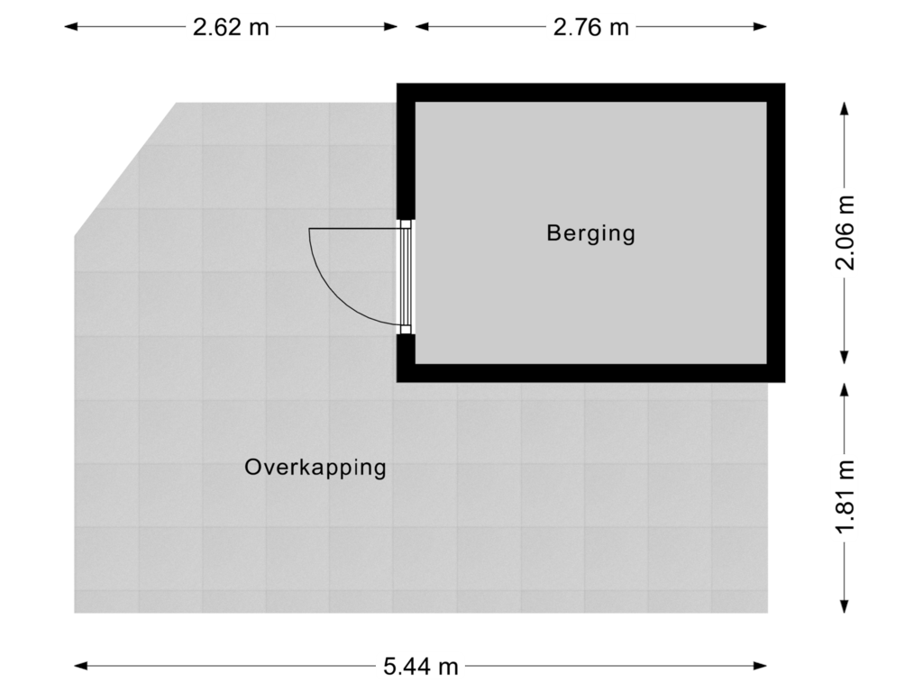 View floorplan of Berging of Ons Belang 14