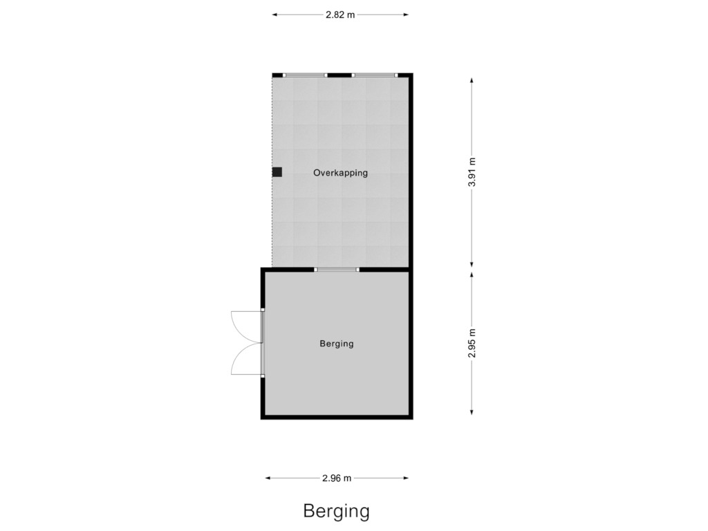 Bekijk plattegrond van Berging van Oosterenbanweg 9