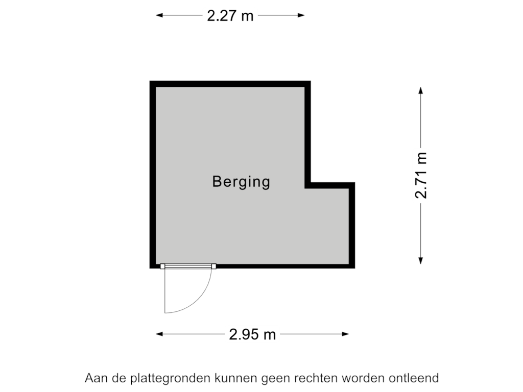 Bekijk plattegrond van Berging van Genovevalaan 264