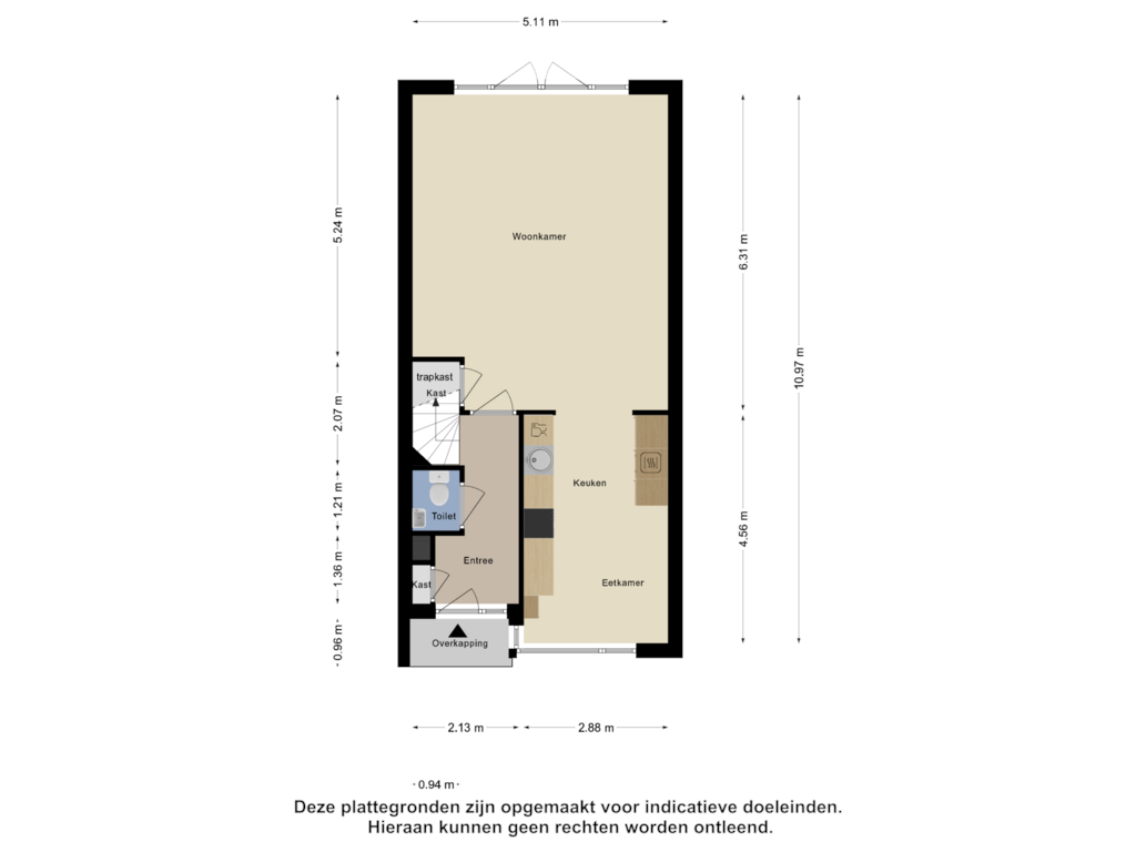 View floorplan of Begane Grond of Forum 116