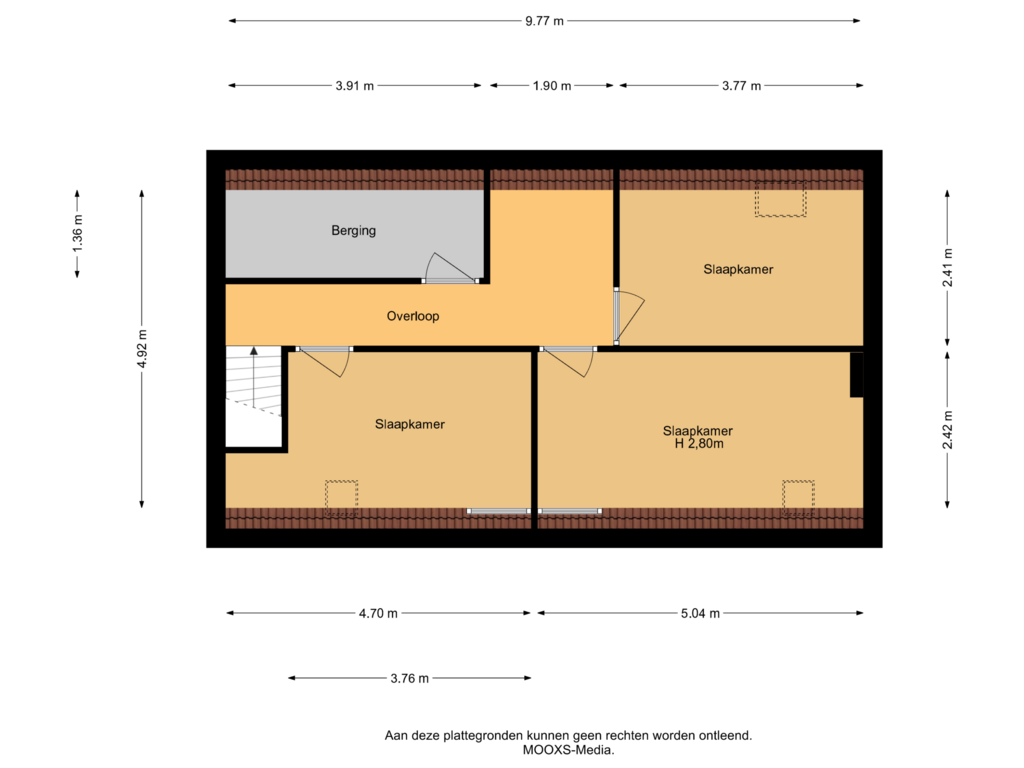 Bekijk plattegrond van Zolder van Bootstraat 14