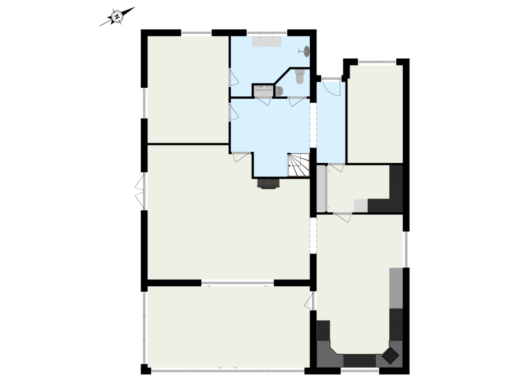 Bekijk plattegrond van Begane Grond van Manegelaantje 6